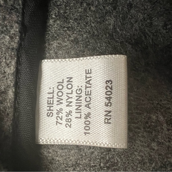 Banana Republic Womens Grey Wool Blend Horn Toggle w/ Loop + Zipper Jacket small - Picture 3 of 5